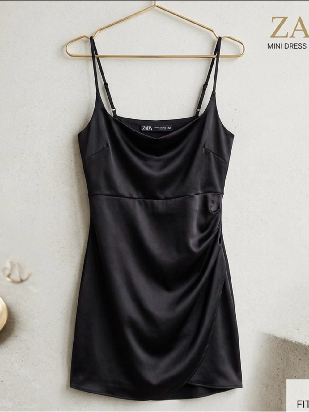 2/$30 Zara Elegant Black Dress size Small elegant wedding season